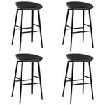 Casa si Gradina - Mobilier - Seturi de mobilier - Seturi bucatarie - Set mobilier de bar, 5 piese, negru - Infinity.ro