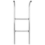 Jucarii, Copii si Bebe - Jucarii si jocuri - Jucarii de exterior - Trambuline copii - Scara de trambulina cu 2 trepte, argintiu, 72 cm, otel - Infinity.ro