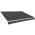 Casa si Gradina - Gradina si terasa - Umbrele si pavilioane - Umbrele - Copertina pliabila cu actionare manuala, 350 cm, antracit - Infinity.ro