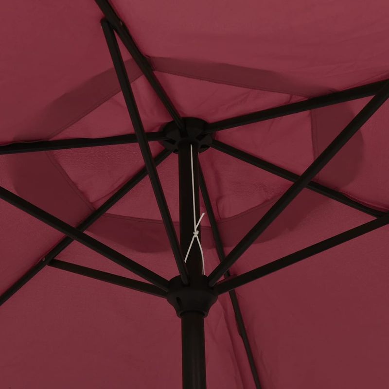 Casa si Gradina - Gradina si terasa - Umbrele si pavilioane - Umbrele - Umbrela de soare de exterior cu stalp metalic, stalp metalic, rosu bordo, 300 cm - Infinity.ro