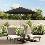 Casa si Gradina - Gradina si terasa - Umbrele si pavilioane - Umbrele - Umbrela de soare de exterior cu stalp metalic, negru, 300 cm - Infinity.ro