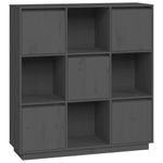 Casa si Gradina - Mobilier - Comode si corpuri - Corpuri bucatarie - Dulap inalt, gri, 110,5x35x117 cm, lemn masiv de pin - Infinity.ro