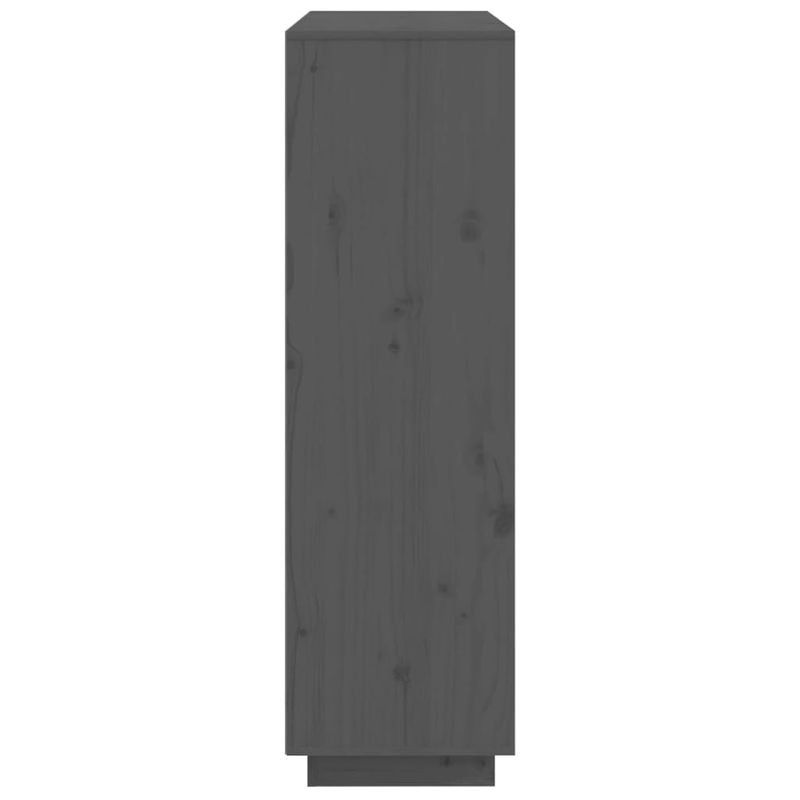 Casa si Gradina - Mobilier - Comode si corpuri - Corpuri bucatarie - Dulap inalt, gri, 110,5x35x117 cm, lemn masiv de pin - Infinity.ro