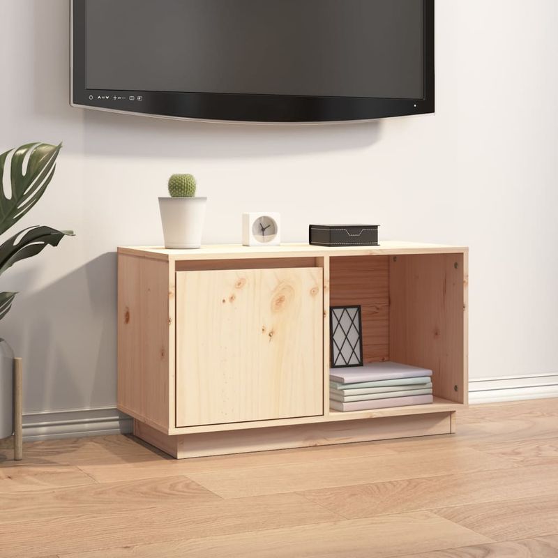 Casa si Gradina - Mobilier - Comode si corpuri - Comode - Comoda TV, 74x35x44 cm, lemn masiv de pin - Infinity.ro