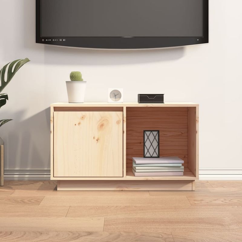Casa si Gradina - Mobilier - Comode si corpuri - Comode - Comoda TV, 74x35x44 cm, lemn masiv de pin - Infinity.ro