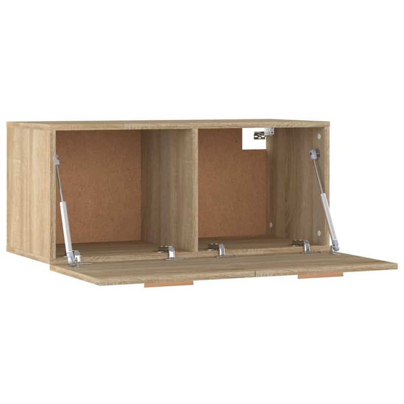 Casa si Gradina - Mobilier - Biblioteci si rafturi - Rafturi - Dulap de perete, stejar sonoma, 80x35x36,5 cm, lemn prelucrat - Infinity.ro