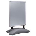 Casa si Gradina - Decoratiuni - DIY - Manechine plastic - Suport de afis A1, postament cu apa, gri, aliaj de aluminiu - Infinity.ro