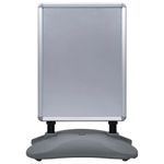 Casa si Gradina - Decoratiuni - DIY - Manechine plastic - Suport de afis A1, postament cu apa, gri, aliaj de aluminiu - Infinity.ro