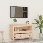 Casa si Gradina - Mobilier - Comode si corpuri - Comode - Comoda TV, 79x35x52 cm, lemn masiv de pin - Infinity.ro