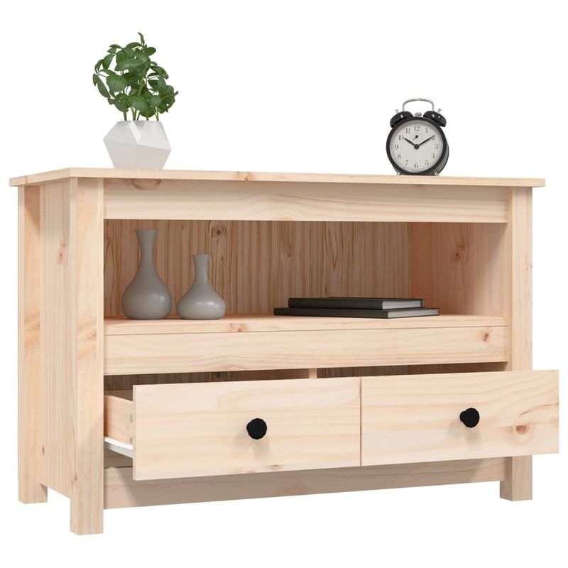Casa si Gradina - Mobilier - Comode si corpuri - Comode - Comoda TV, 79x35x52 cm, lemn masiv de pin - Infinity.ro