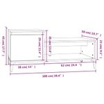 Casa si Gradina - Mobilier - Mese si birouri - Masute de cafea - Masuta de cafea, stejar fumuriu, 100x50x45 cm, lemn prelucrat - Infinity.ro