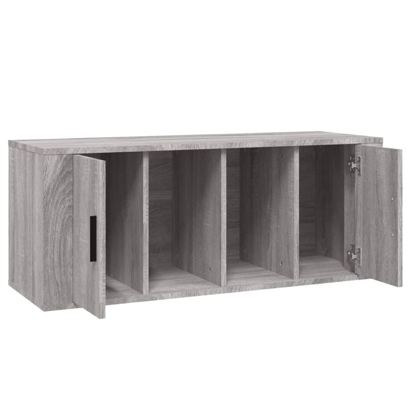 Casa si Gradina - Mobilier - Comode si corpuri - Comode - Comoda TV, gri sonoma, 100x35x40 cm, lemn prelucrat - Infinity.ro
