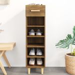 Casa si Gradina - Mobilier - Organizare si depozitare - Organizator incaltaminte - Pantofar, stejar maro, 30x35x105 cm, lemn compozit - Infinity.ro