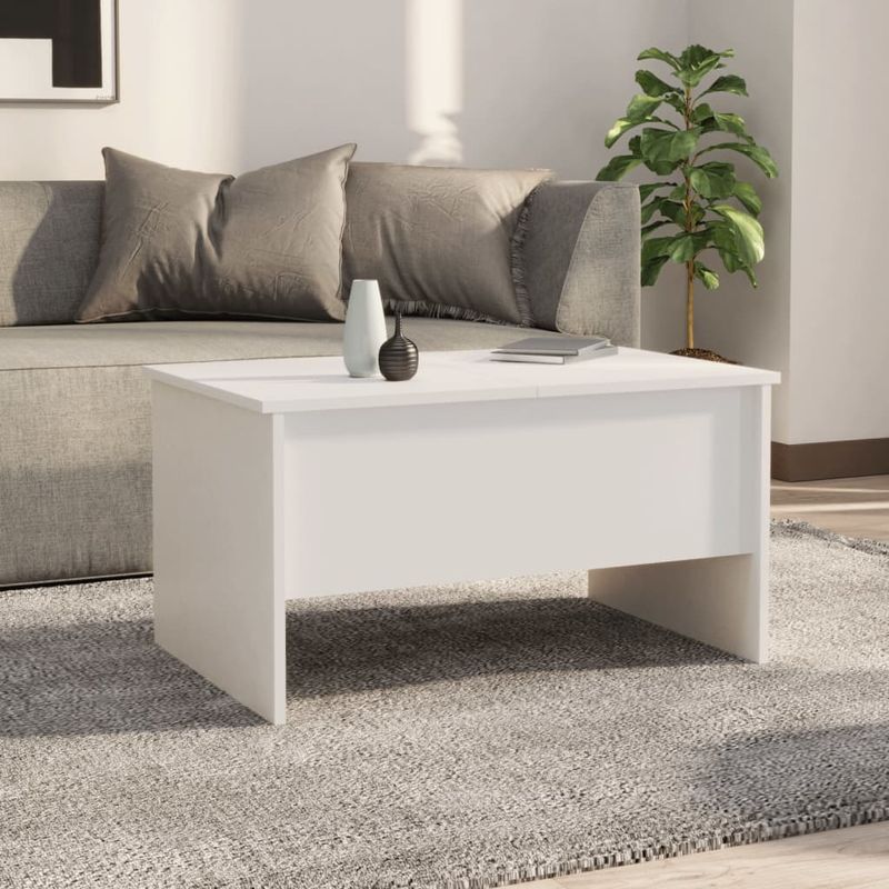 Casa si Gradina - Mobilier - Mese si birouri - Masute de cafea - Masuta de cafea, alb, 80x50x42,5 cm, lemn prelucrat - Infinity.ro
