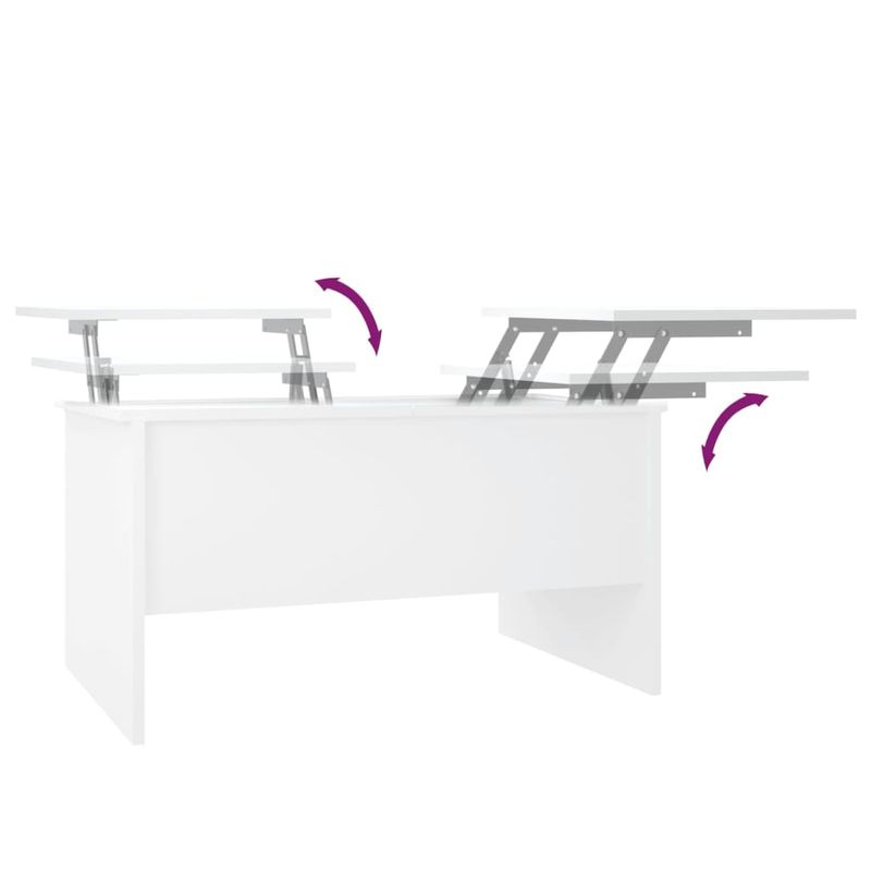 Casa si Gradina - Mobilier - Mese si birouri - Masute de cafea - Masuta de cafea, alb, 80x50x42,5 cm, lemn prelucrat - Infinity.ro