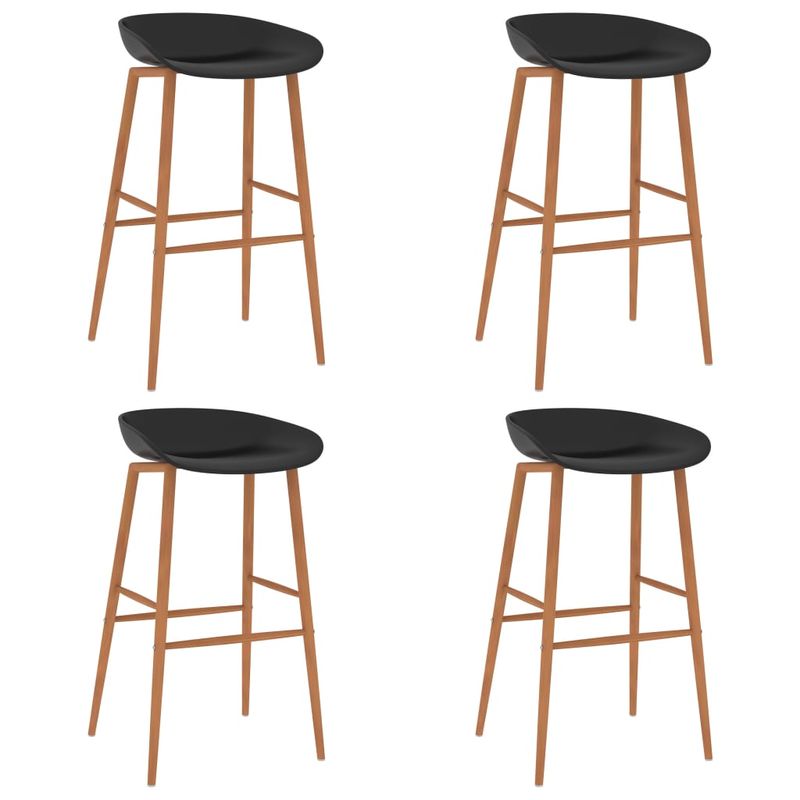 Casa si Gradina - Mobilier - Seturi de mobilier - Seturi bucatarie - Set mobilier de bar, 5 piese, alb si negru - Infinity.ro