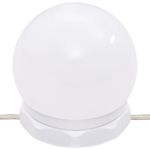 Casa si Gradina - Mobilier - Comode si corpuri - Masute de toaleta - Dulap cu oglinda si LED, stejar maro, 76x15x55 cm - Infinity.ro