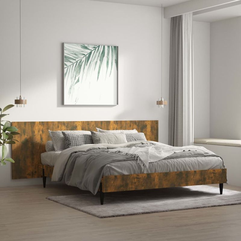 Casa si Gradina - Mobilier - Paturi si accesorii - Accesorii paturi - Tablie de perete, stejar afumat 240x1,5x80 cm lemn compozit - Infinity.ro