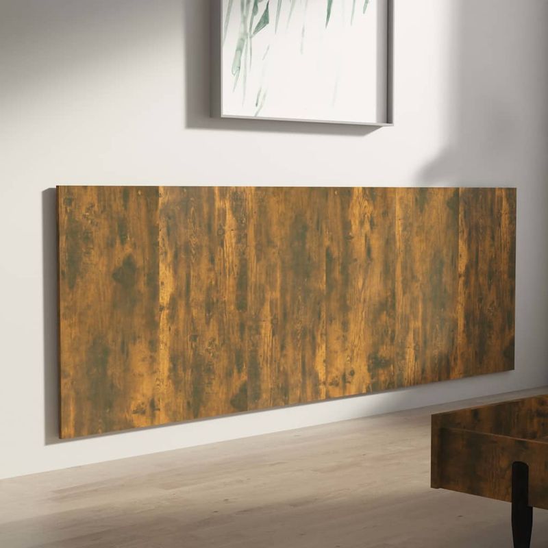 Casa si Gradina - Mobilier - Paturi si accesorii - Accesorii paturi - Tablie de perete, stejar afumat 240x1,5x80 cm lemn compozit - Infinity.ro