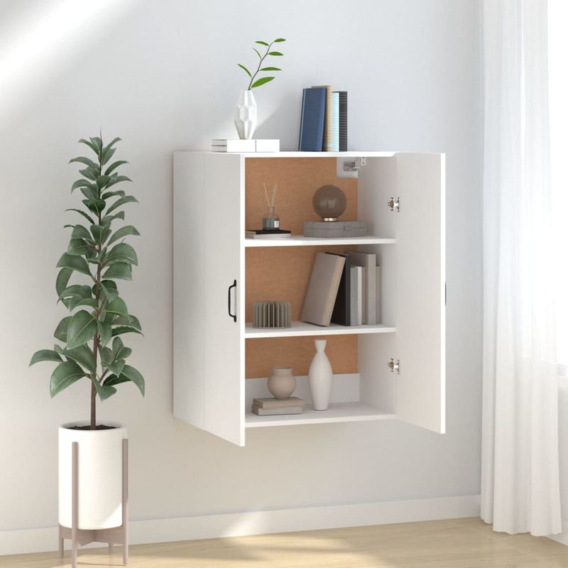 Casa si Gradina - Mobilier - Dulapuri si sifoniere - Dulapuri - Dulap suspendat, alb, 69,5x34x90 cm, lemn prelucrat - Infinity.ro