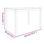 Casa si Gradina - Mobilier - Seturi de mobilier - Seturi bucatarie - Set mobilier de bucatarie, 5 piese, lemn masiv de acacia - Infinity.ro