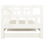 Casa si Gradina - Mobilier - Paturi si accesorii - Paturi - Pat extensibil de zi, alb, 2x(90x190) cm, lemn masiv de pin - Infinity.ro