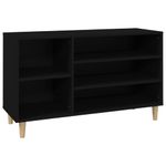 Casa si Gradina - Mobilier - Organizare si depozitare - Organizator incaltaminte - Pantofar, negru, 102x36x60 cm, lemn compozit - Infinity.ro