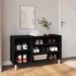 Casa si Gradina - Mobilier - Organizare si depozitare - Organizator incaltaminte - Pantofar, negru, 102x36x60 cm, lemn compozit - Infinity.ro