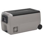 Sport si Outdoor - Camping - Bucatarie de camping - Cutii si genti frigorifice - Lada frigorifica cu roata si maner 36 L, negru si gri, PP & PE - Infinity.ro