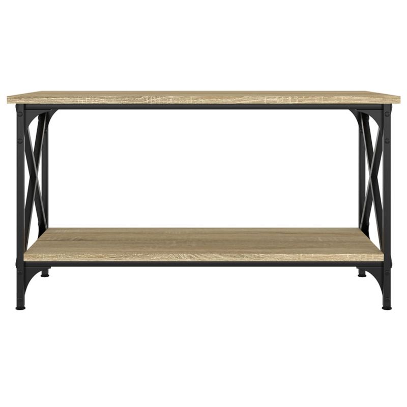 Casa si Gradina - Mobilier - Mese si birouri - Masute de cafea - Masuta de cafea, stejar sonoma, 80x45x45 cm lemn prelucrat si fier - Infinity.ro