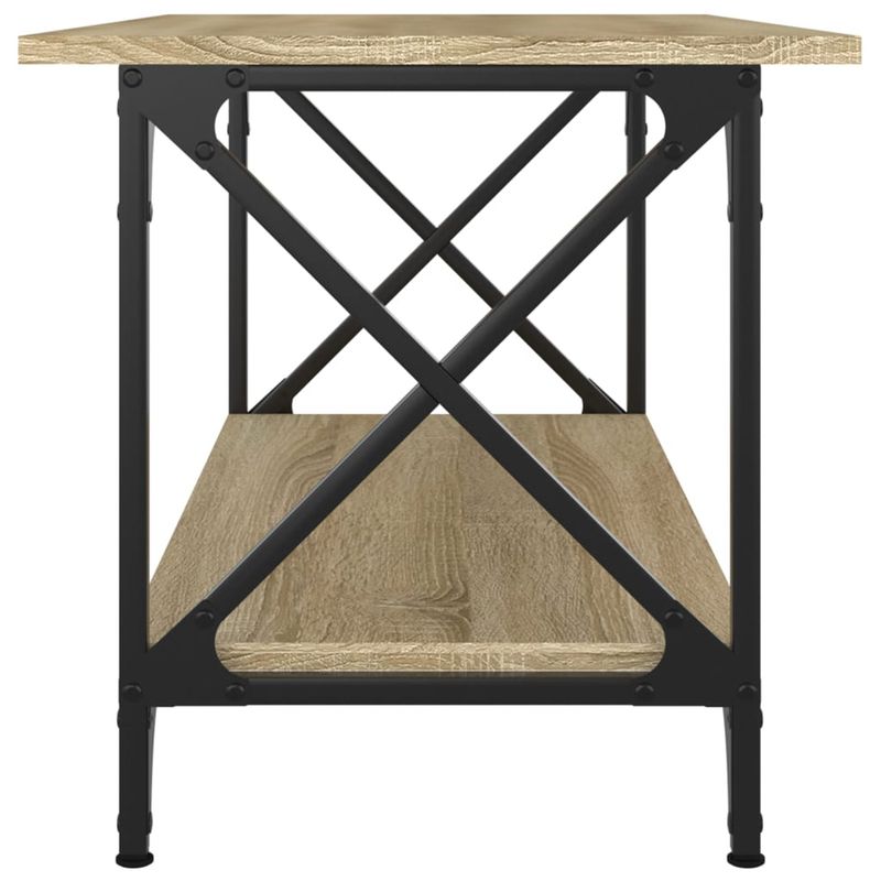 Casa si Gradina - Mobilier - Mese si birouri - Masute de cafea - Masuta de cafea, stejar sonoma, 80x45x45 cm lemn prelucrat si fier - Infinity.ro