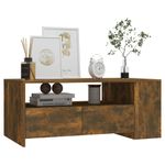 Casa si Gradina - Mobilier - Mese si birouri - Masute de cafea - Masuta de cafea, stejar fumuriu, 102x55x42 cm, lemn prelucrat - Infinity.ro