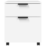 Casa si Gradina/Mobilier/Dulapuri si sifoniere/Dulapuri - Fiset mobil cu roti, alb, 45x38x54 cm, lemn prelucrat - Infinity.ro