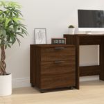 Casa si Gradina - Mobilier - Dulapuri si sifoniere - Dulapuri - Fiset mobil cu roti, stejar maro, 45x38x54 cm lemn prelucrat - Infinity.ro