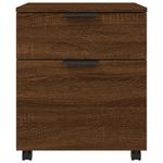 Casa si Gradina - Mobilier - Dulapuri si sifoniere - Dulapuri - Fiset mobil cu roti, stejar maro, 45x38x54 cm lemn prelucrat - Infinity.ro