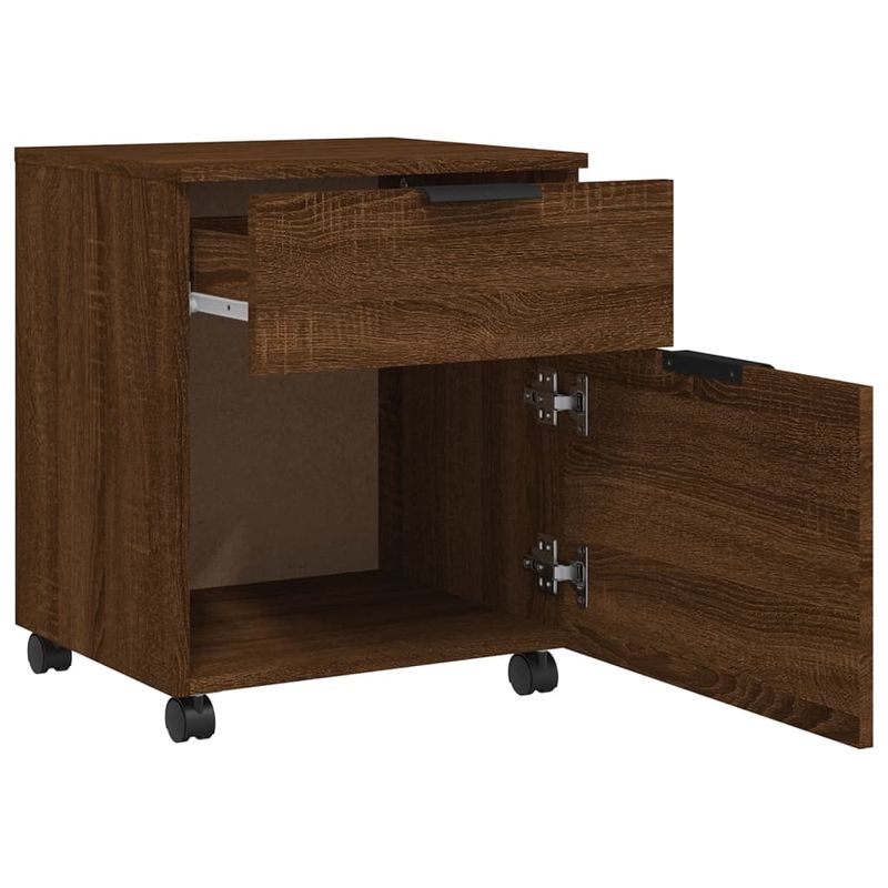Casa si Gradina - Mobilier - Dulapuri si sifoniere - Dulapuri - Fiset mobil cu roti, stejar maro, 45x38x54 cm lemn prelucrat - Infinity.ro