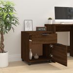 Casa si Gradina - Mobilier - Dulapuri si sifoniere - Dulapuri - Fiset mobil cu roti, stejar maro, 45x38x54 cm lemn prelucrat - Infinity.ro
