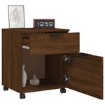 Casa si Gradina - Mobilier - Dulapuri si sifoniere - Dulapuri - Fiset mobil cu roti, stejar maro, 45x38x54 cm lemn prelucrat - Infinity.ro