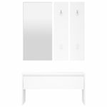 Casa si Gradina - Mobilier - Canapele si coltare - Banchete - Set de mobilier pentru hol, alb, lemn prelucrat - Infinity.ro