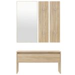 Casa si Gradina - Mobilier - Canapele si coltare - Banchete - Set de mobilier pentru hol, stejar sonoma, lemn prelucrat - Infinity.ro