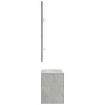 Casa si Gradina - Mobilier - Canapele si coltare - Banchete - Set de mobilier pentru hol, gri beton, lemn prelucrat - Infinity.ro