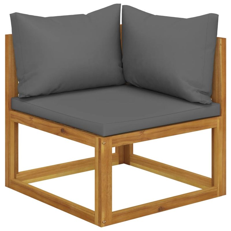 Casa si Gradina - Gradina si terasa - Mobilier exterior - Bancute de gradina - Banca de gradina cu 2 locuri, perne gri inchis - Infinity.ro