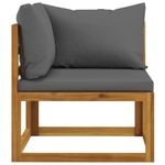 Casa si Gradina - Gradina si terasa - Mobilier exterior - Bancute de gradina - Banca de gradina cu 2 locuri, perne gri inchis - Infinity.ro