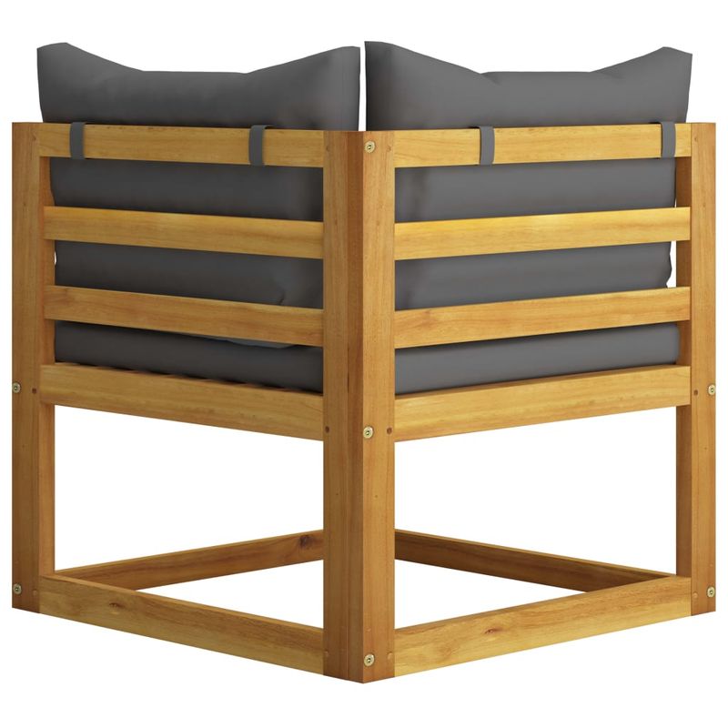Casa si Gradina - Gradina si terasa - Mobilier exterior - Bancute de gradina - Banca de gradina cu 2 locuri, perne gri inchis - Infinity.ro