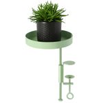 Casa si Gradina - Bucatarie si vesela - Ustensile bucatarie - Tavi servire - Esschert Design Tava pentru plante cu clema, verde, rotund, S - Infinity.ro