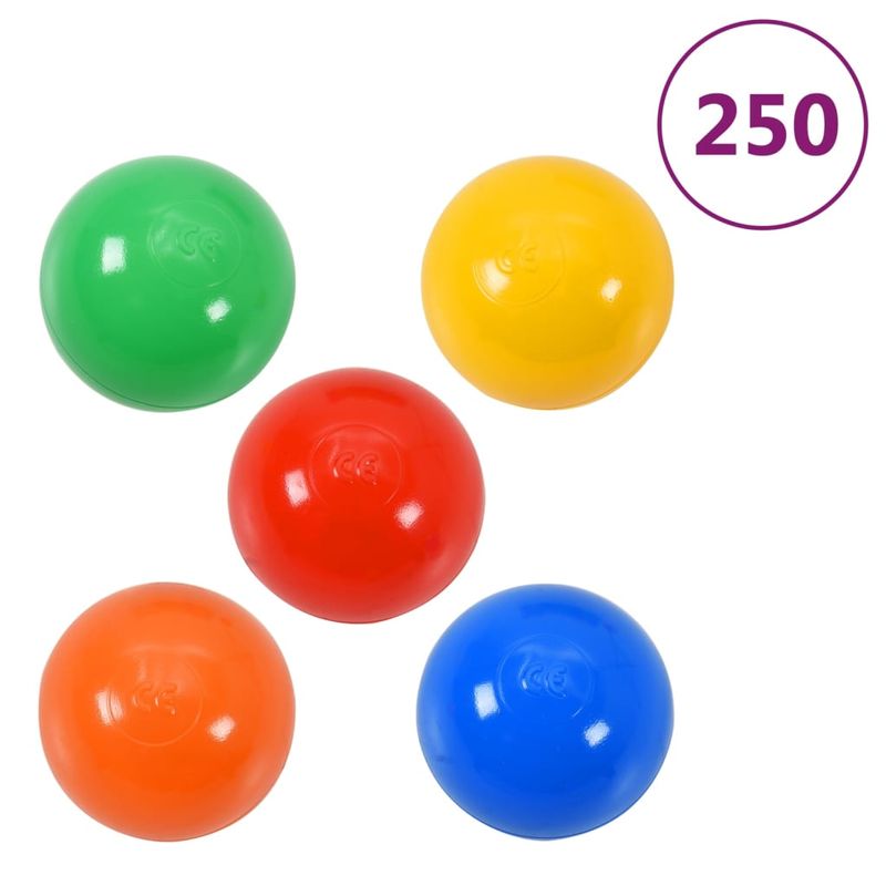 Jucarii, Copii si Bebe - Jucarii si jocuri - Jucarii de exterior - Spatii de joaca si accesorii - Tunel de joaca pt copii, 250 bile, verde, 175 cm, poliester, multicolor - Infinity.ro