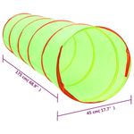 Jucarii, Copii si Bebe - Jucarii si jocuri - Jucarii de exterior - Spatii de joaca si accesorii - Tunel de joaca pt copii, 250 bile, verde, 175 cm, poliester, multicolor - Infinity.ro