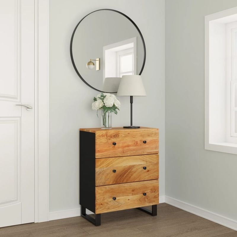 Casa si Gradina - Mobilier - Comode si corpuri - Comode - Servanta, 60x33x75 cm, lemn masiv de acacia - Infinity.ro