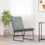 Casa si Gradina - Mobilier - Scaune si fotolii - Scaune - Scaun de relaxare, gri deschis, 52x75x76 cm, material textil - Infinity.ro