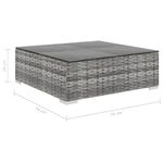 Casa si Gradina - Gradina si terasa - Mobilier exterior - Seturi mobila gradina - Set mobilier de gradina cu perne, 5 piese, gri, poliratan - Infinity.ro